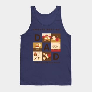 Dada Daddy Dad Bruh nember one Tank Top